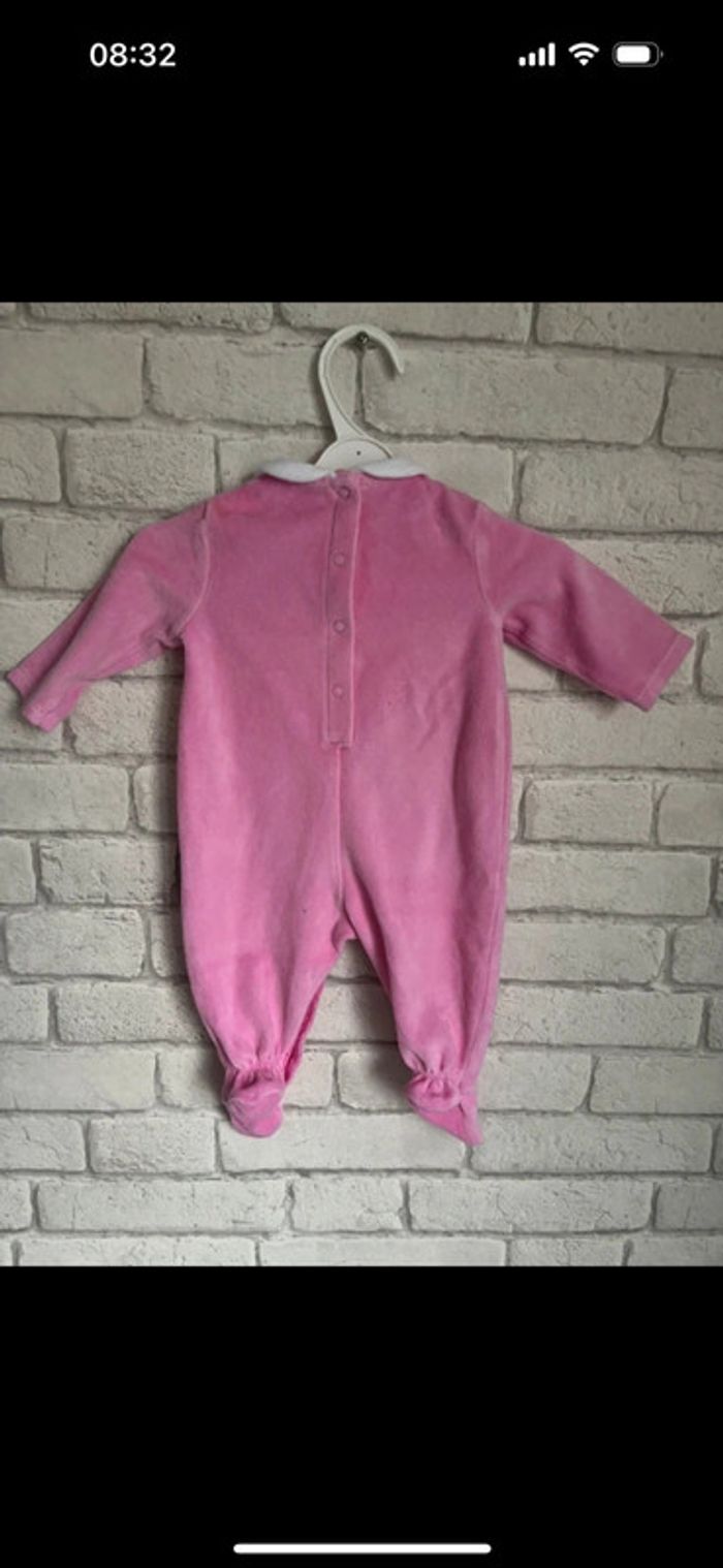Pyjama velours Prénatal taille 1 - 3 mois - photo numéro 3