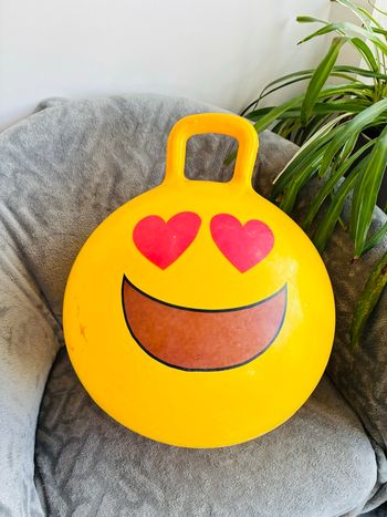 Ballon sauteur enfant smiley 