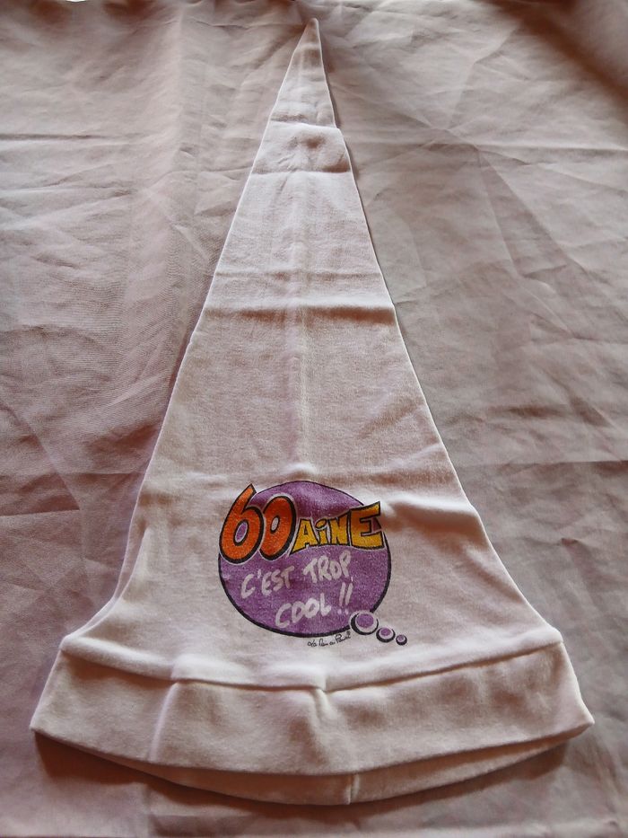 Bonnet anniversaire  60 ans - photo numéro 2