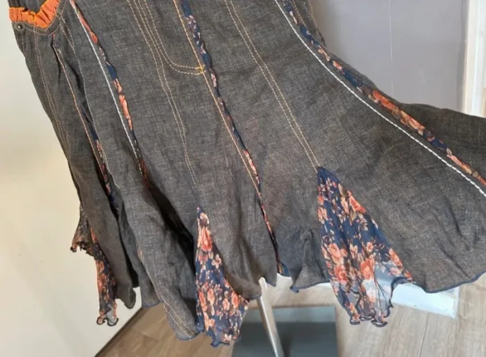 Tricot chic, robe salopette été en soie et lin femme, taille Française 38 - photo numéro 5