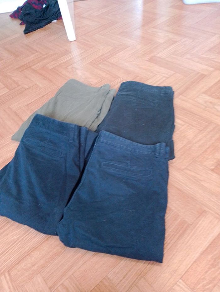Lot de 4 pantalons chinos - Taille XXL - photo numéro 3