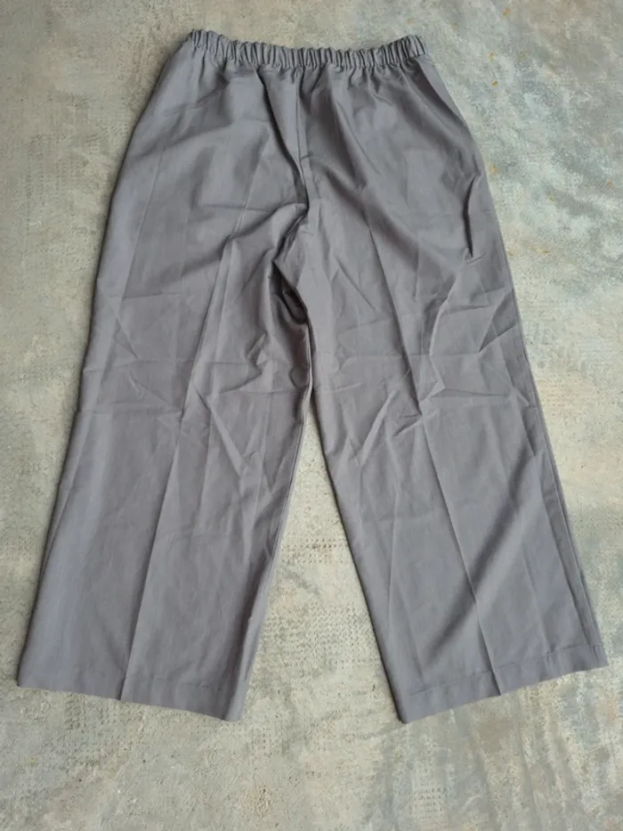 Pantalon gris habillé à enfiler - photo numéro 6