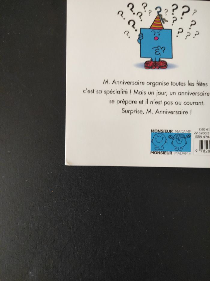 Livre Monsieur Anniversaire – Très bon état - photo numéro 3