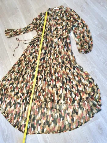 Robe longue légère motifs automnales taille s-m