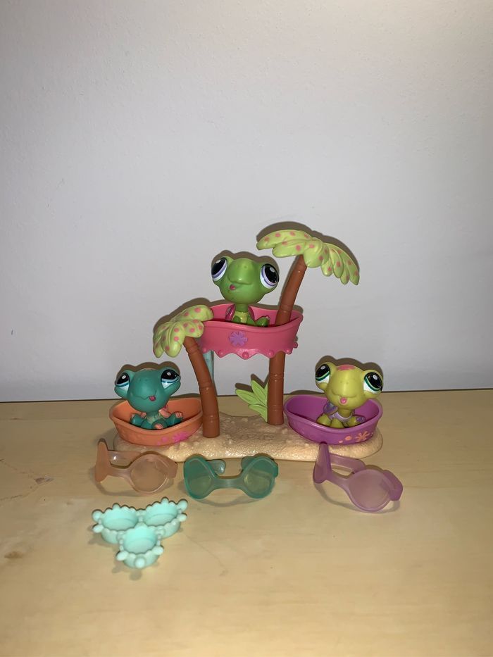 Littlest Pet Shop Pet Triplets Turtles 2010 #1885-1887 - photo numéro 2