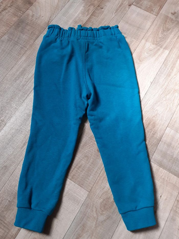 Pantalon de jogging fille vert turquoise 4 ans - photo numéro 6