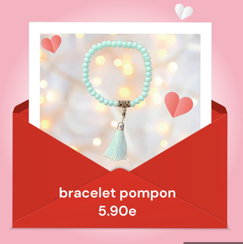 bracelet pompon