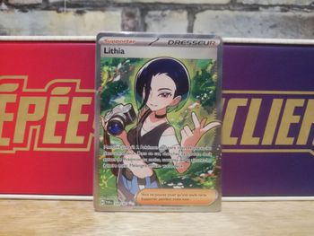 Carte Pokemon Lithia Dresseur Full Art Mascarade Crépusculaire