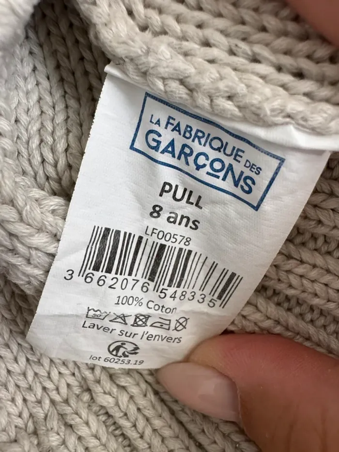 Pull La fabrique des garçons 8 ans - photo numéro 4