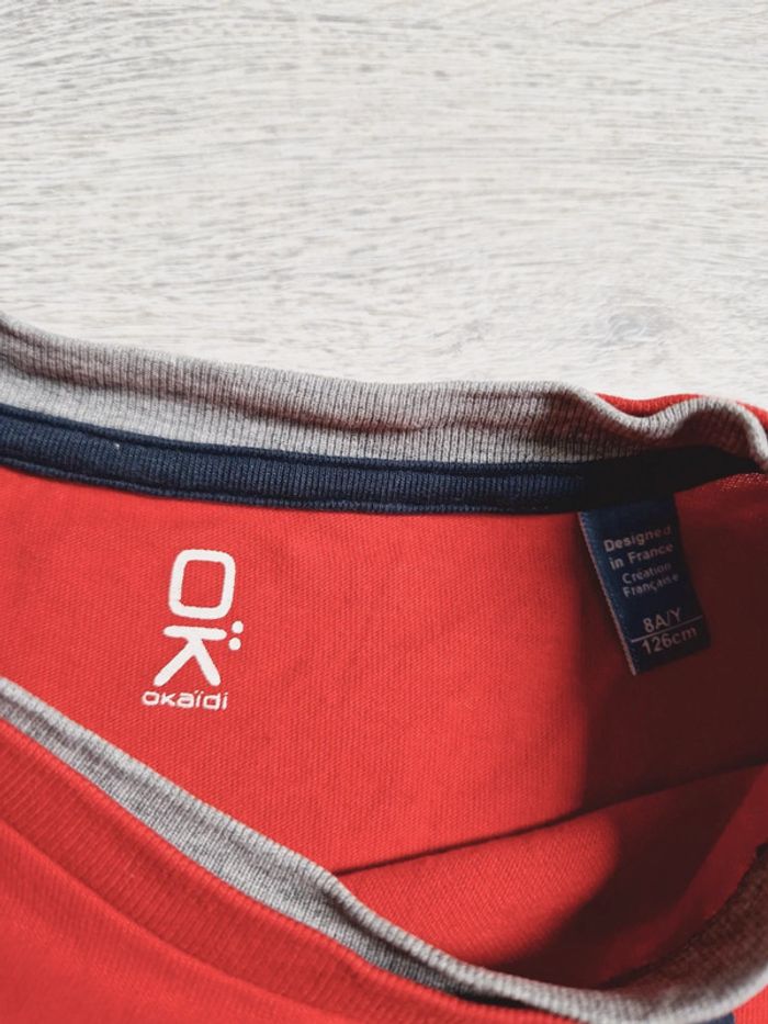 Tee-shirt manches longues basket-ball Okaïdi 8 ans - photo numéro 2