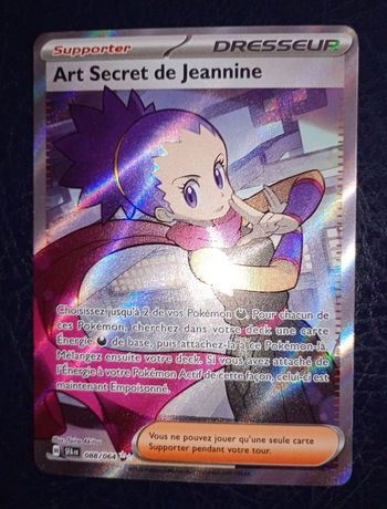 Carte pokémon Art Secret de Jeannine 088/064. Fr