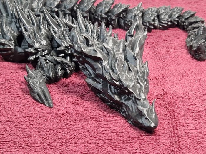 Dragon Elder Articulé 46cm Noir - ED1 - - photo numéro 5