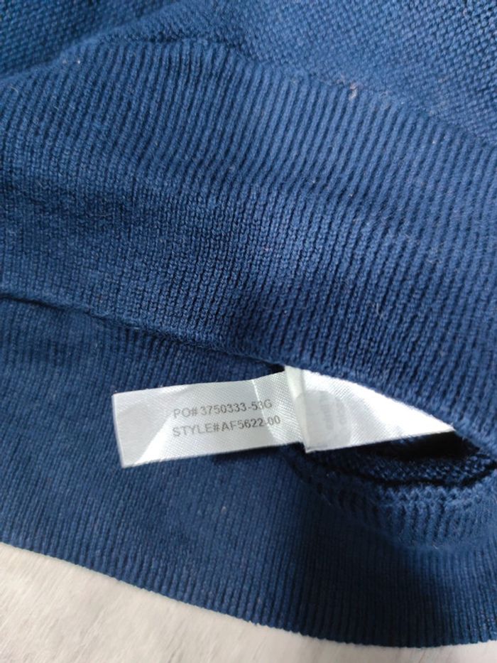 Pull Lacoste Col V Bleu Marine Logo Brodé Taille M Homme - photo numéro 10