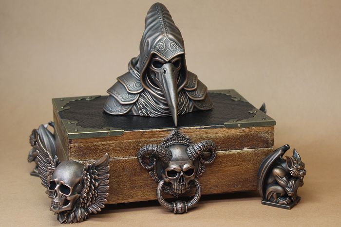 Boite Coffret à bijoux Le Gardien de la Peste –Style Gothique & Steampunk - photo numéro 2