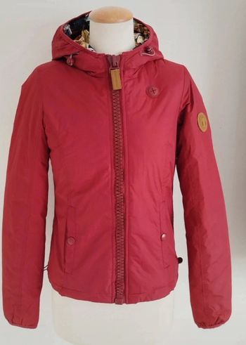 Blouson à capuche bordeaux déperlant 80DB taille XS