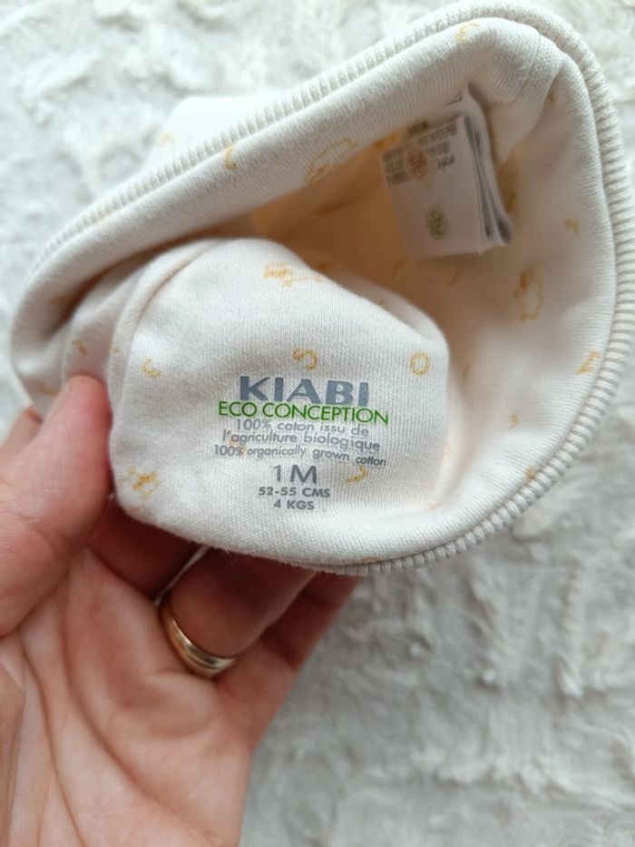 Ensemble 3 pièces (body manches longues+legging avec pied+bonnet) Mixte 1 mois mouton - photo numéro 14