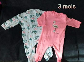 Lot de 2 pyjamas 3 mois