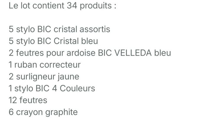 Lot fourniture scolaire BIC  neuf - photo numéro 2