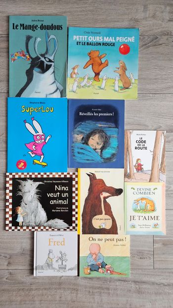 Lot 10 livres L'école des loisirs niveau maternelle 