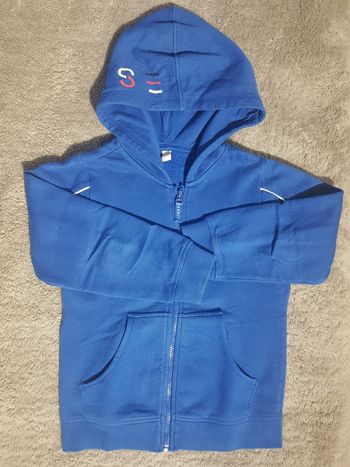 Sweat zippé à capuche enfant garçon - Taille 6-7 ans