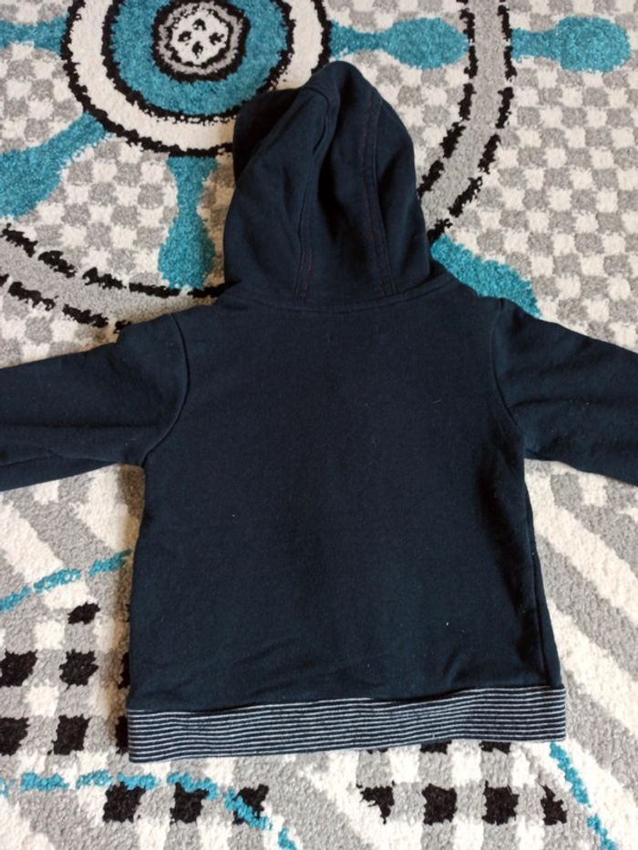 Lot de 2 gilets zippé à capuche - Taille 9 mois - photo numéro 5