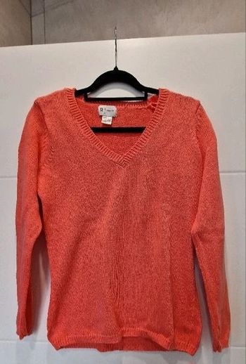 pull coton orange La redoute T42/44