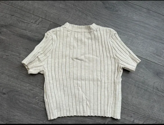 Ensemble beige top court et pantalon flare 8/9 ans H&M - photo numéro 11
