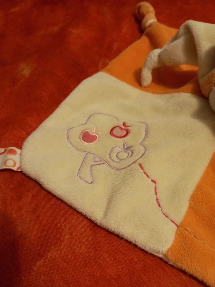 Doudou girafe beige orange Gipsy - photo numéro 3