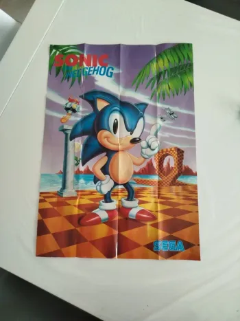 Poster sonic/ jeux Megadrive