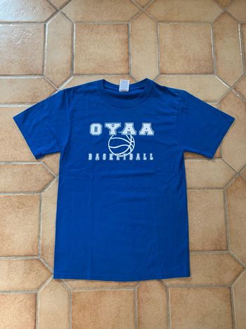Tee shirt bleu printed/imprime Oyaa State Basketball USA Jerzees 00’s