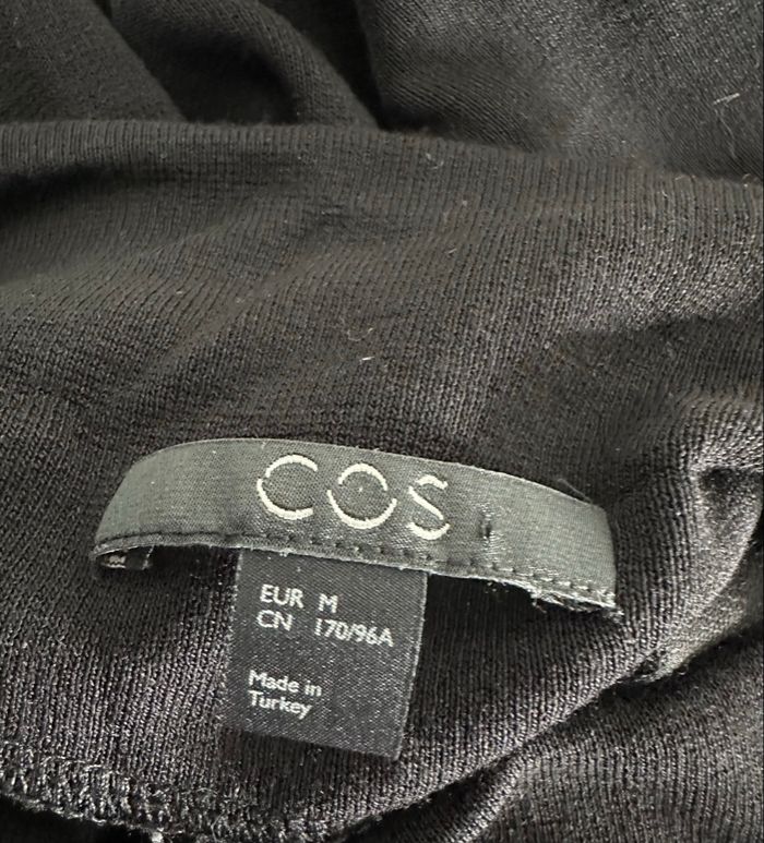 Robe drapée noire COS T38 M - photo numéro 7