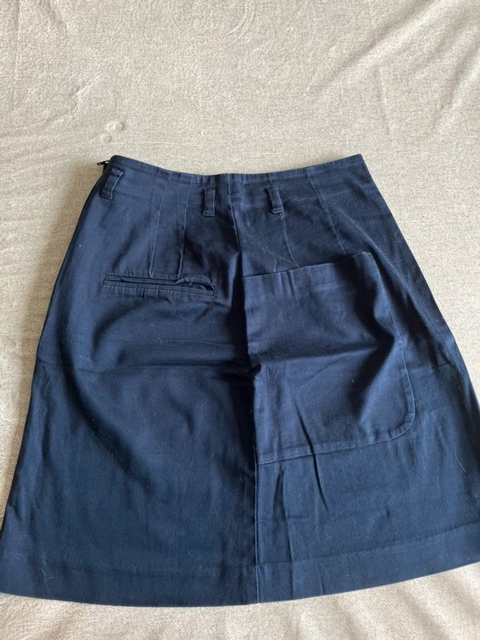 Jupe droite bleu marine avec poches – H&M – Taille XS
