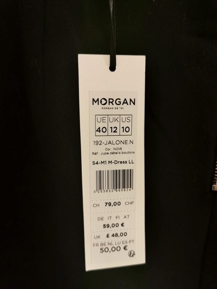 Jupe noire Morgan taille 40 neuve avec étiquette - photo numéro 2