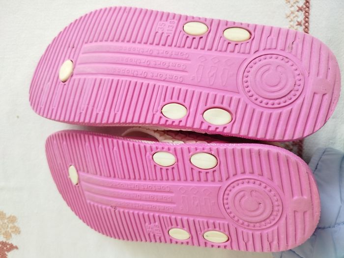 Claquettes tongues  rose fille 35 confort orthopédique - photo numéro 2
