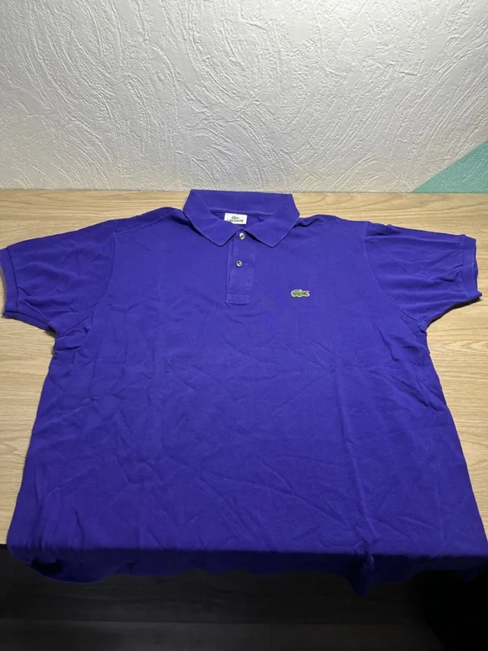 Polo Lacoste - couleur violet - taille L - photo numéro 4