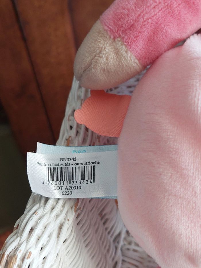 #P6 - Pantin d'activité ours brioche Baby Nat - photo numéro 3