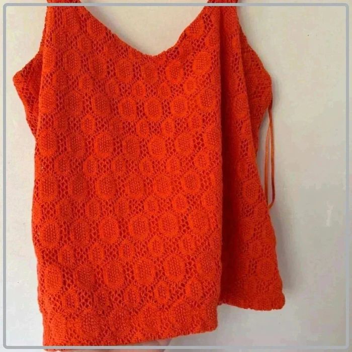 Crop top orange taille s cache cache - photo numéro 4