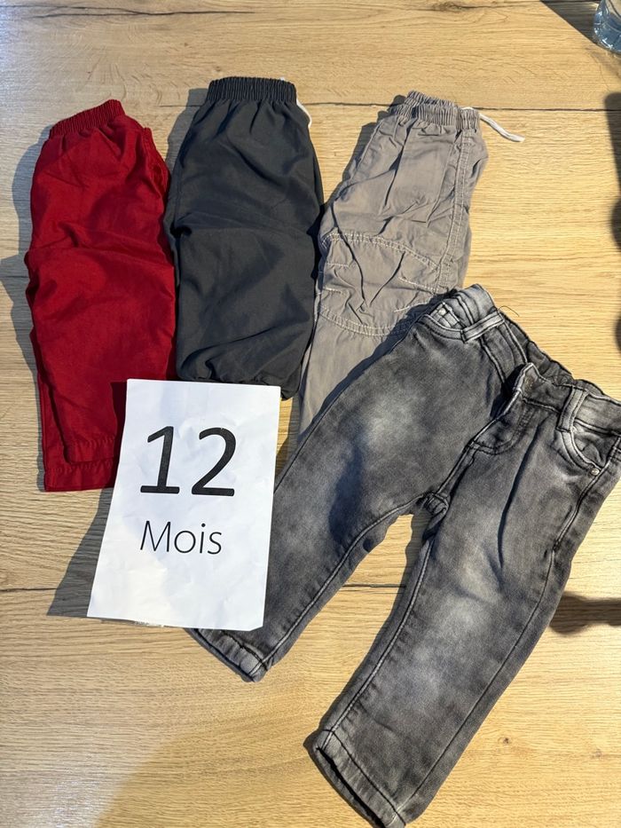 Lot de 4 pantalons 12 mois