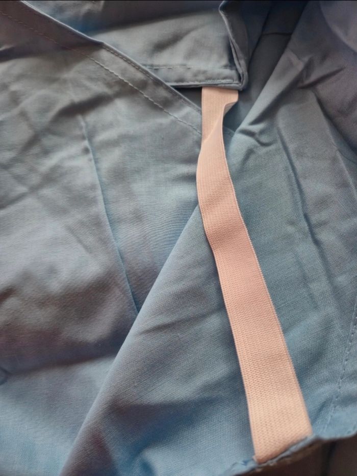 Drap housse combi sac de couchette avec élastique bleu jamais utilisé 54x130cm - photo numéro 3