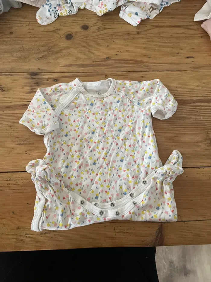 Pyjama fleurs petit bateau 3 mois