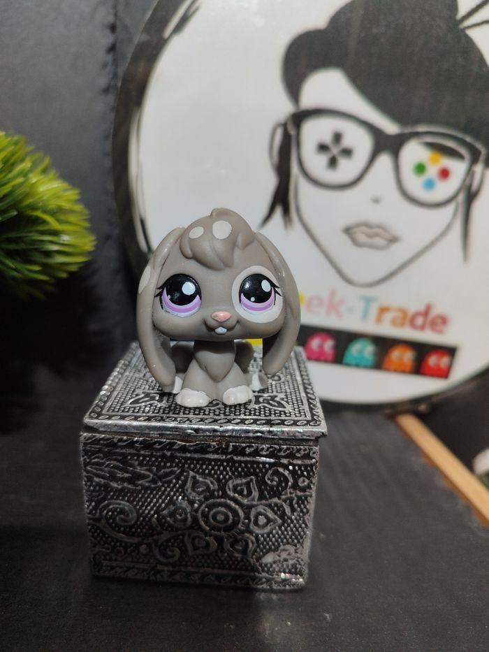 Lps936 My Littlest Petshop Pet Shop LPS Bunny Rabbit Lop Ears Lapin Bélier 982