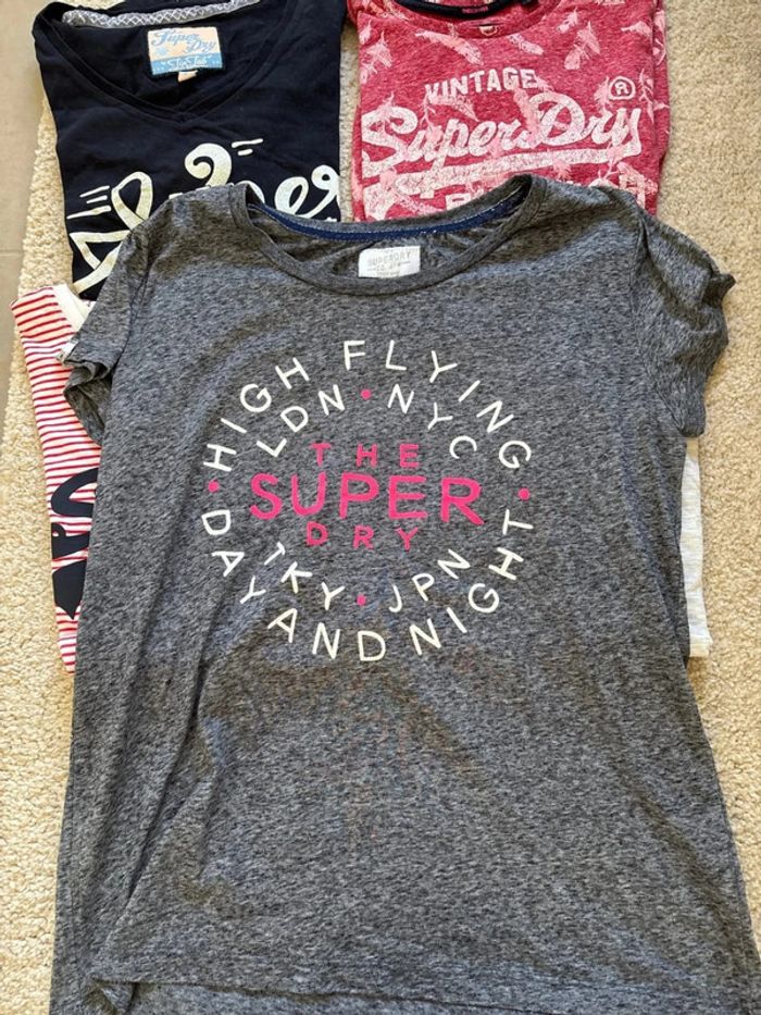 lot de 3 t shirt superdry taille 40 - taille L - photo numéro 4