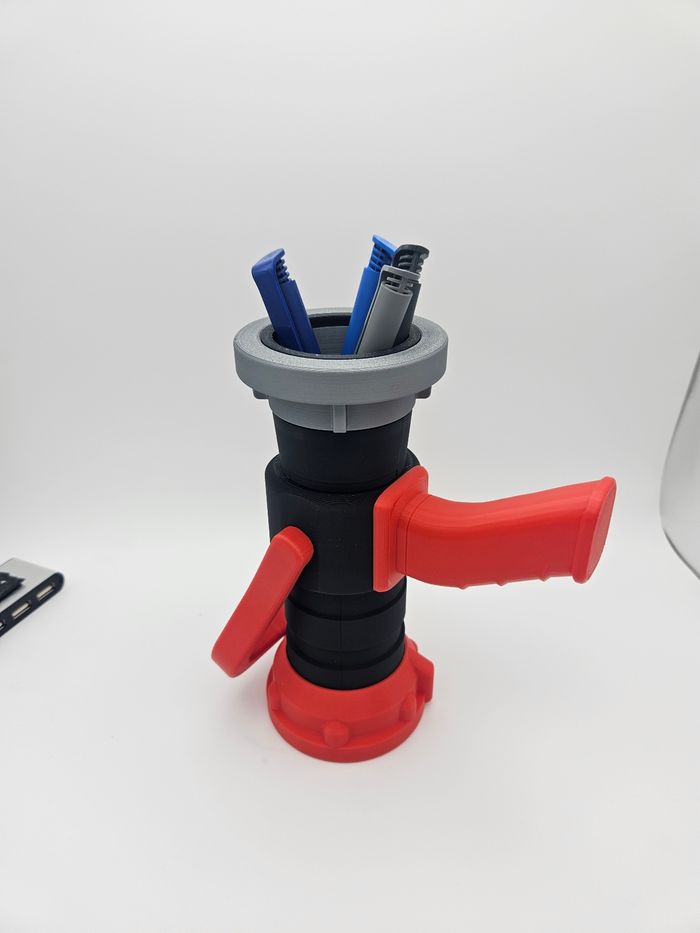 Pot a crayon Lance pompier - photo numéro 2