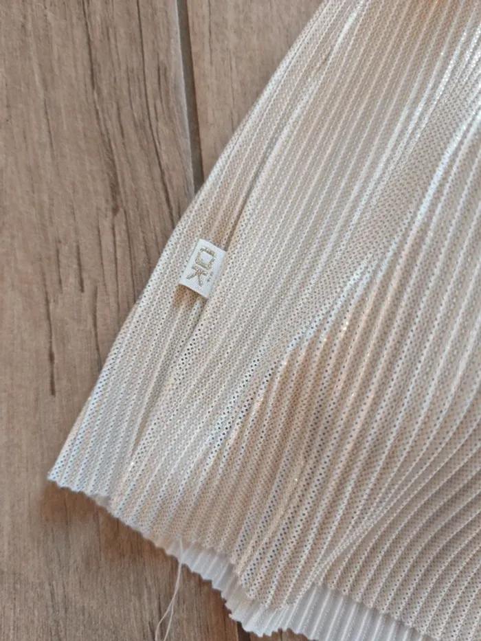Robe couleur crème brillante cérémonie taille 3 ans - photo numéro 5