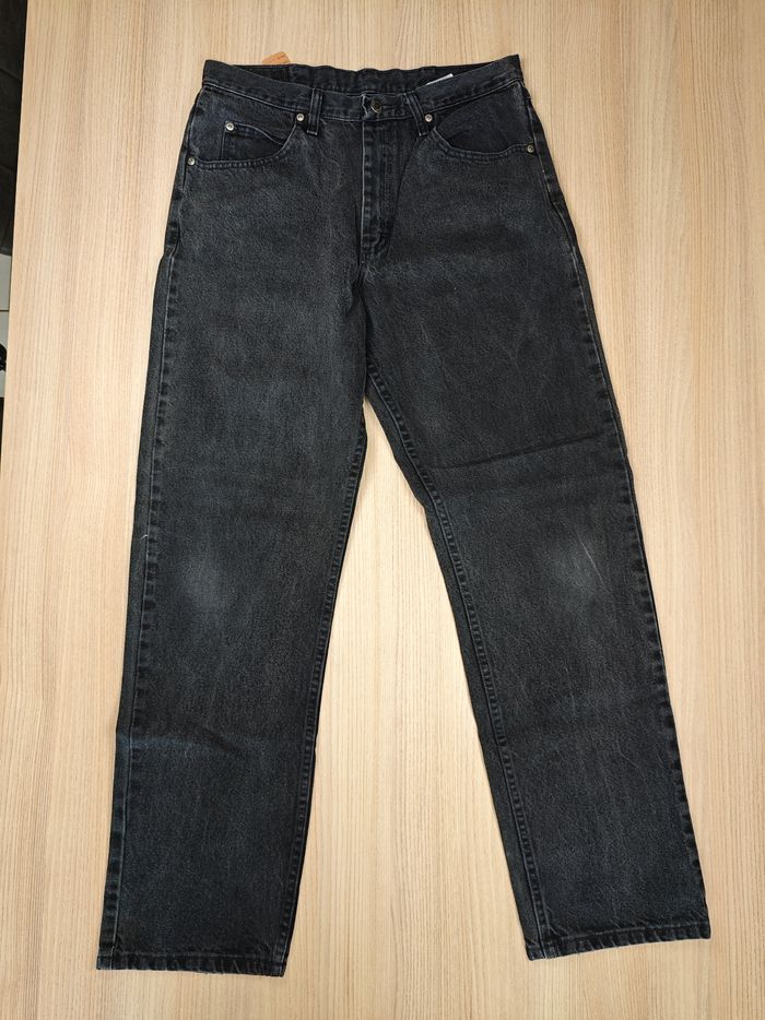 Jeans wrangler homme noir taille w34 X 34 /44fr coupe droite premium w032 - photo numéro 2