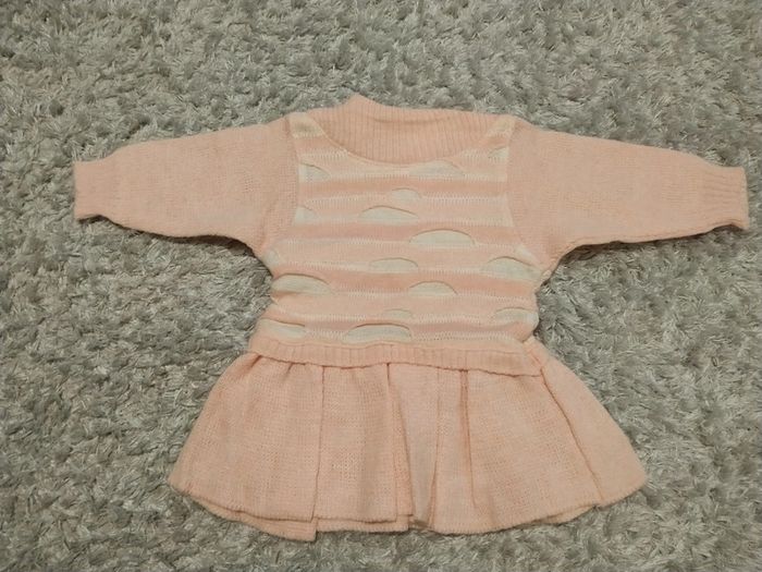 Robe rose manches longues Vintage - photo numéro 2