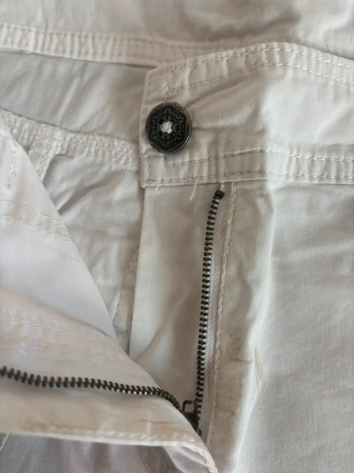 Pantacourt Camaïeu blanc taille 40 blanc - photo numéro 4
