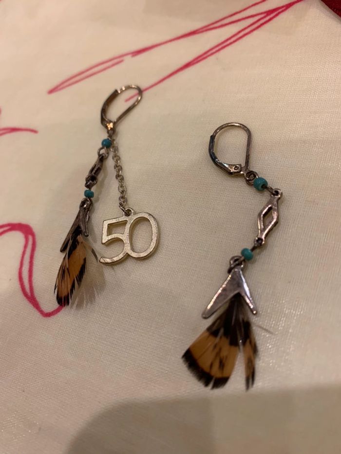 Paire de boucles d’oreilles spéciale 50 ans . - photo numéro 8