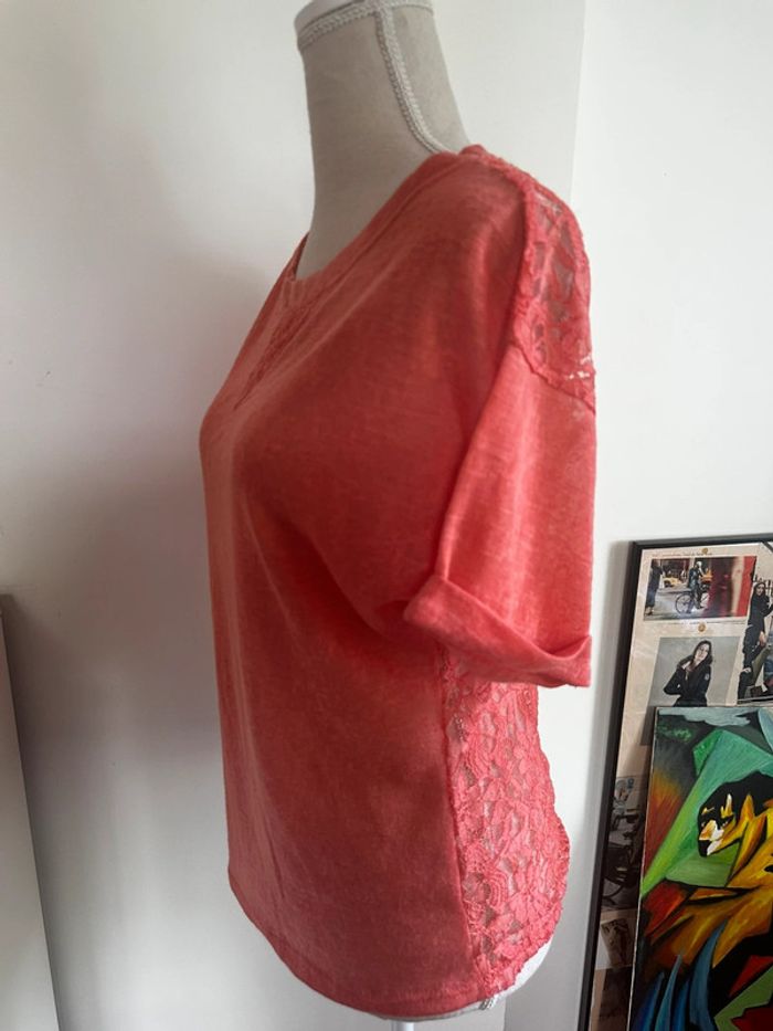 🌺 T-shirt fluide saumon – Pense à toi🌺 - photo numéro 5