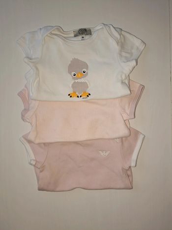 Lot de 3 bodies bébé fille taille naissance